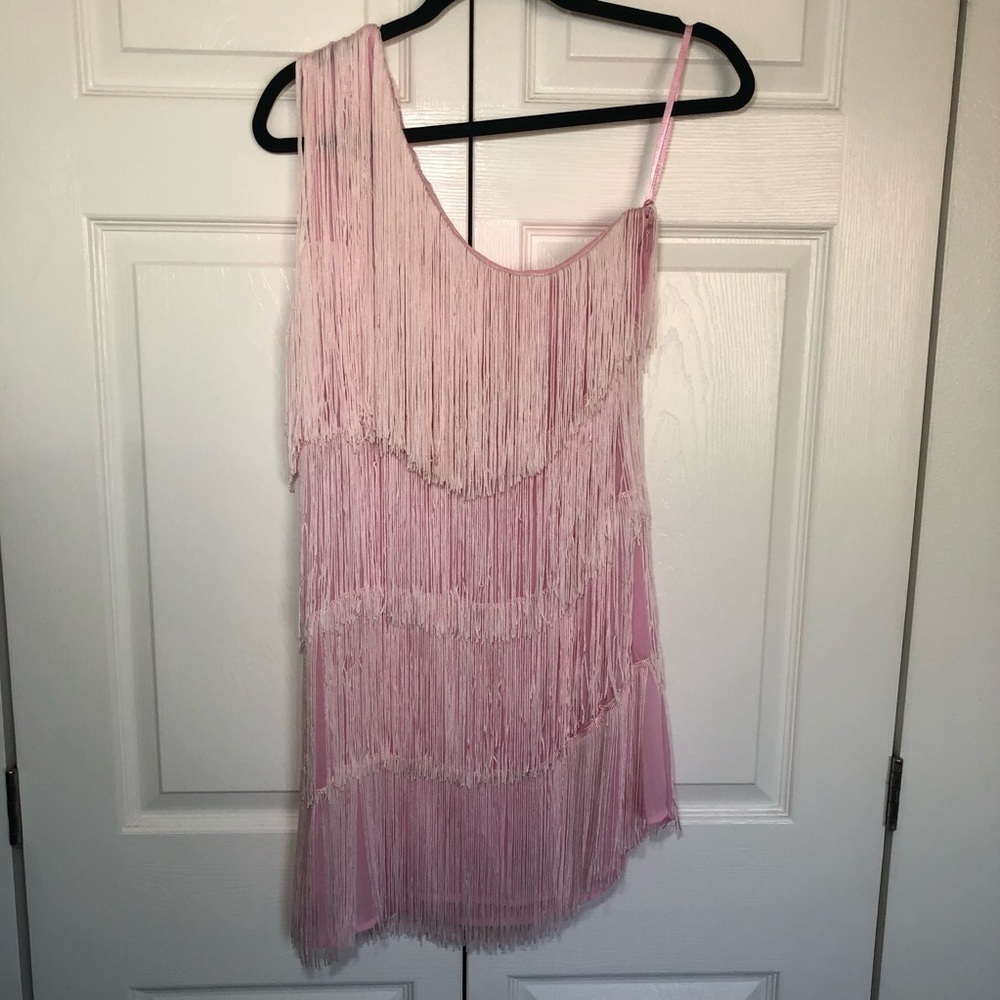 Light Pink Fringe ASOS Design Swim Cover Up Size US 10